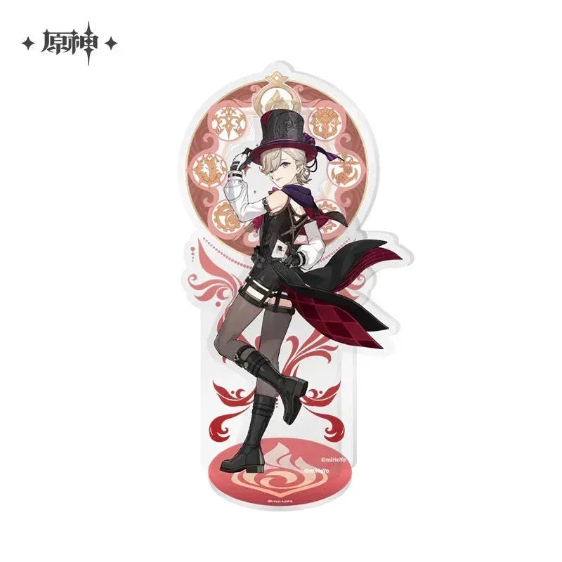Genshin Impact Court of Fontaine Theme Series Character Acrylic Stand Lyney ACG Go Anime www.acg-go.com Charlotte, Chevreuse, Clorinde, Court of Fontaine, Emilie, Freminet, Furina, Lynette, Lyney, Navia, Neuvillette, Sigewinne, Stand, Wriothesley