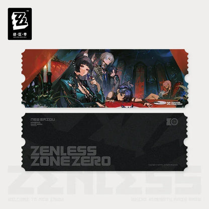 Zenless Zone Zero Concerto Channel Series A Storm of Falling Stars Merch Laser Ticket ACG Go Anime www.acg-go.com Art Decor, Asaba Harumasa, Badge, Belle, Hoshimi Miyabi, Tsukishiro Yanagi, Wise