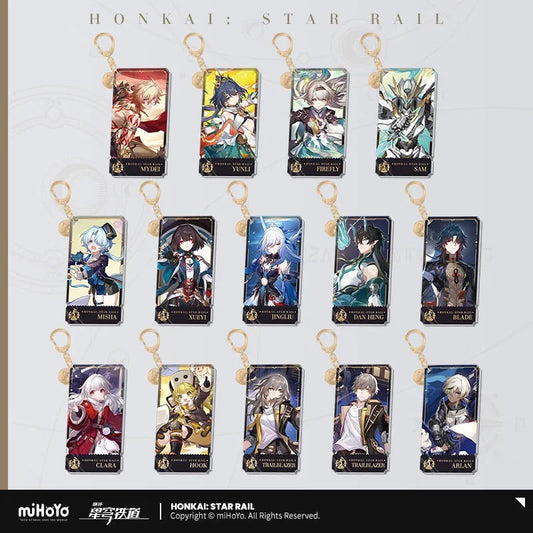 The Destruction Character Warp Artwork Acrylic Keychain