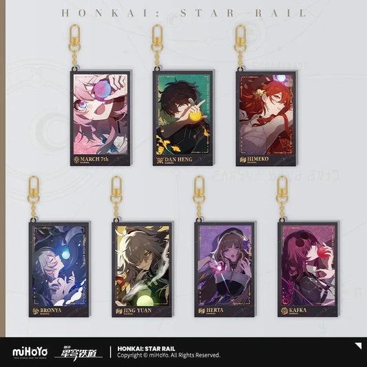 Honkai: Star Rail Departure Countdown Series Glitter Quicksand Acrylic Pendant March 7th ACG Go Anime www.acg-go.com Bronya, Dan Heng, Herta, Himeko, Jing Yuan, Kafka, March 7th, Pendant & Keychain