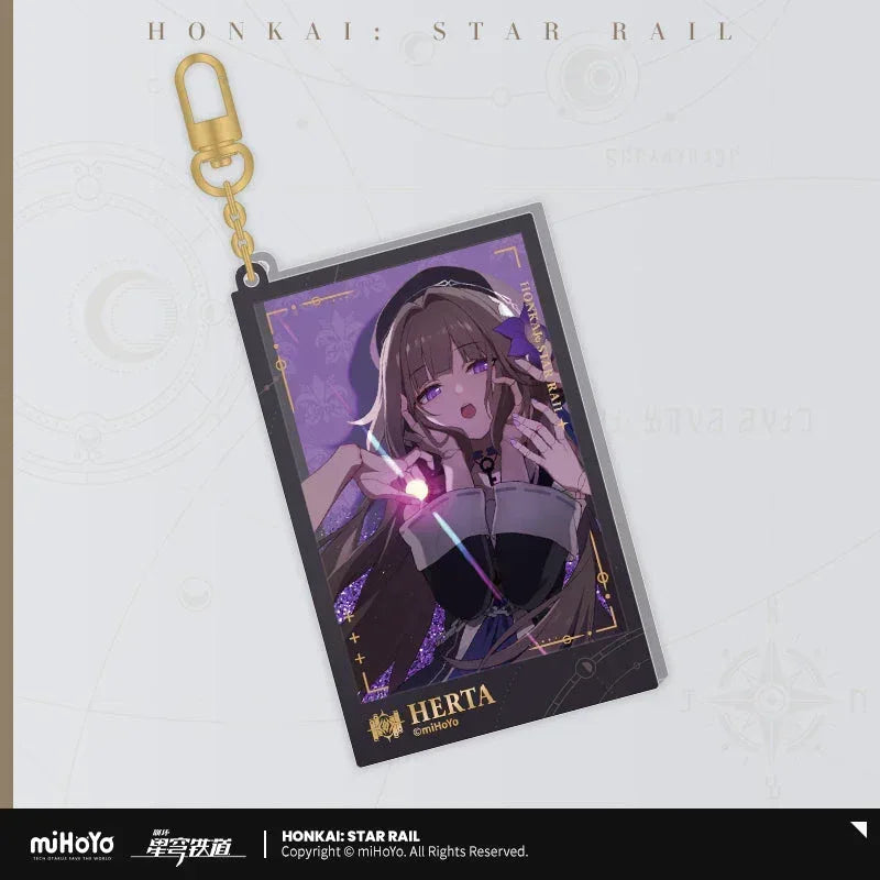 Honkai: Star Rail Departure Countdown Series Glitter Quicksand Acrylic Pendant Herta ACG Go Anime www.acg-go.com Bronya, Dan Heng, Herta, Himeko, Jing Yuan, Kafka, March 7th, Pendant & Keychain