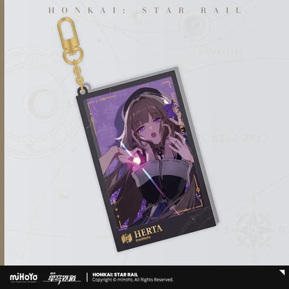 Honkai: Star Rail Departure Countdown Series Glitter Quicksand Acrylic Pendant Herta ACG Go Anime www.acg-go.com Bronya, Dan Heng, Herta, Himeko, Jing Yuan, Kafka, March 7th, Pendant & Keychain