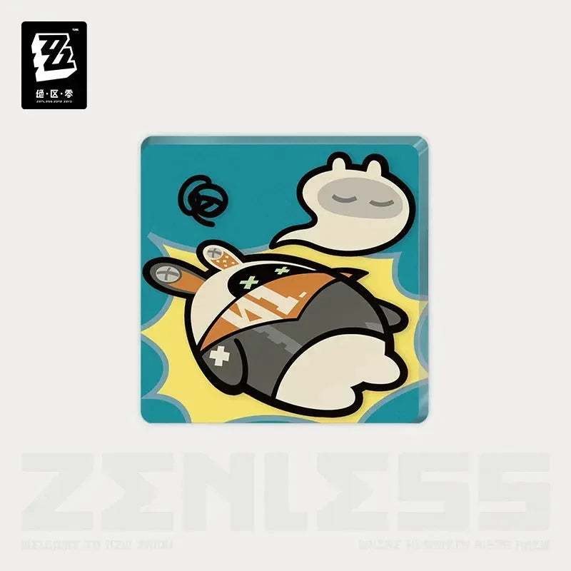 Zenless Zone Zero En-Nah Stroll Series Bangboo Acrylic Refrigerator Magnet I'm Done ACG Go Anime www.acg-go.com Agent Gulliver, Amillion, Avocaboo, Bagboo, Bangboo, Butler, Eous, LuckyBoo, Officer Cui, Red Moccus, Refrigerator Magnet, Safety, Sharkboo