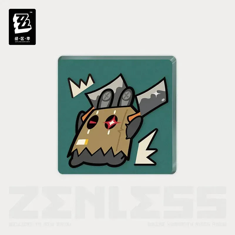 Zenless Zone Zero En-Nah Stroll Series Bangboo Acrylic Refrigerator Magnet Stop! ACG Go Anime www.acg-go.com Agent Gulliver, Amillion, Avocaboo, Bagboo, Bangboo, Butler, Eous, LuckyBoo, Officer Cui, Red Moccus, Refrigerator Magnet, Safety, Sharkboo