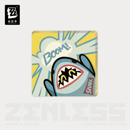 Zenless Zone Zero En-Nah Stroll Series Bangboo Acrylic Refrigerator Magnet Boom ACG Go Anime www.acg-go.com Agent Gulliver, Amillion, Avocaboo, Bagboo, Bangboo, Butler, Eous, LuckyBoo, Officer Cui, Red Moccus, Refrigerator Magnet, Safety, Sharkboo