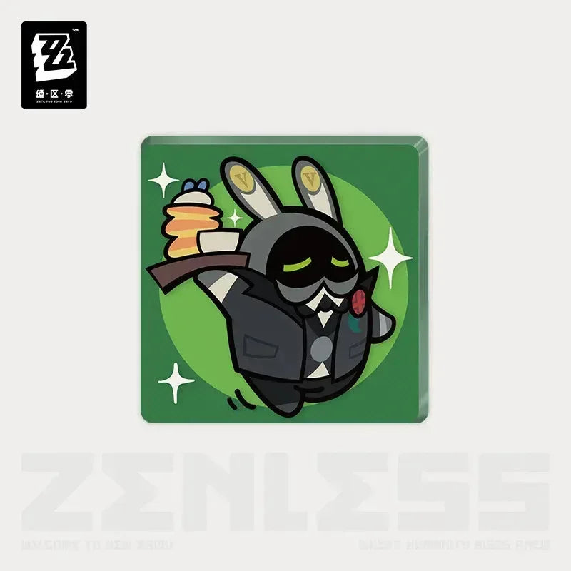 Zenless Zone Zero En-Nah Stroll Series Bangboo Acrylic Refrigerator Magnet Refined ACG Go Anime www.acg-go.com Agent Gulliver, Amillion, Avocaboo, Bagboo, Bangboo, Butler, Eous, LuckyBoo, Officer Cui, Red Moccus, Refrigerator Magnet, Safety, Sharkboo
