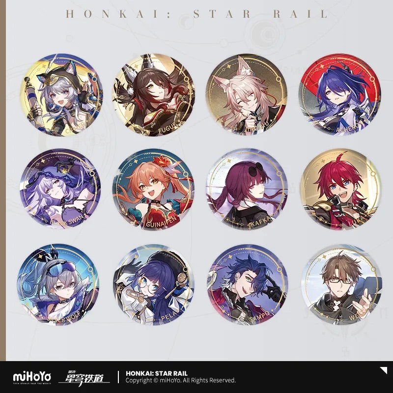 The Nihility Character Warp Artwork Tinplate Badge