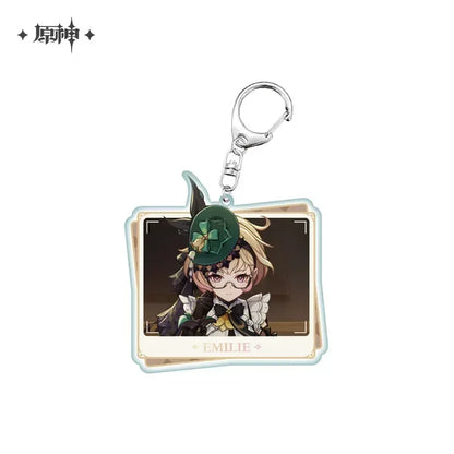 Genshin Impact Character PV Series Acrylic Keychain - Fontaine Emilie ACG Go Anime www.acg-go.com Clorinde, Emilie, Furina, Lyney, Navia, Neuvillette, Pendant & Keychain, Sigewinne, Theme Artwork, Wriothesley