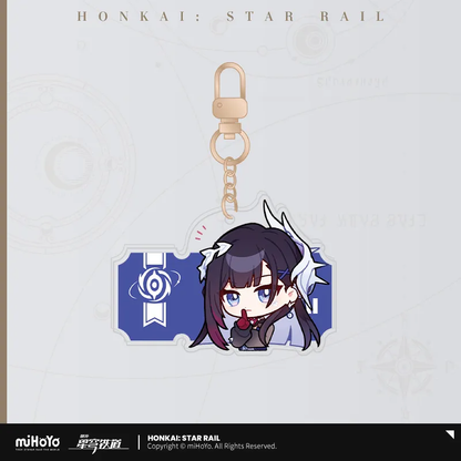 Pom-Pom Exhibition Series Acrylic Keychain