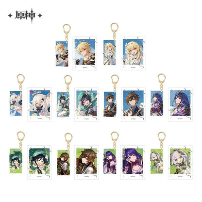 Genshin Impact FES 2023 Series Polaroid & Acrylic Keychain Set 2nd Anniversary - Zhongli ACG Go Anime www.acg-go.com Aether, Lumine, Nahida, Paimon, Pendant & Keychain, Venti, Zhongli