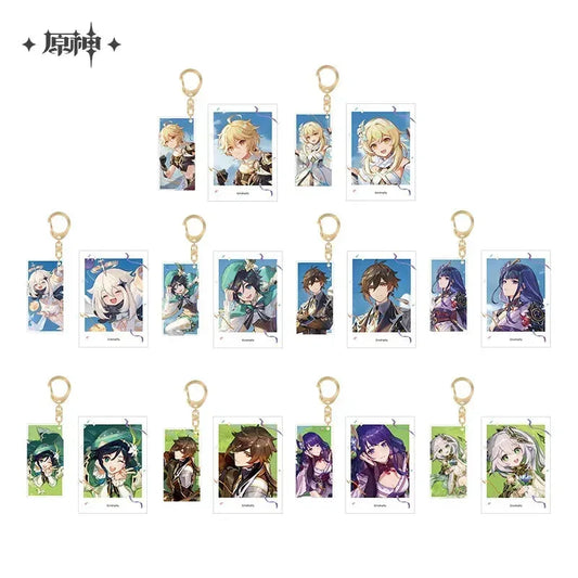 Genshin Impact FES 2023 Series Polaroid & Acrylic Keychain Set 2nd Anniversary - Zhongli ACG Go Anime www.acg-go.com Aether, Lumine, Nahida, Paimon, Pendant & Keychain, Venti, Zhongli