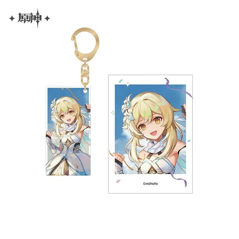 Genshin Impact FES 2023 Series Polaroid & Acrylic Keychain Set 1st Anniversary - Lumine ACG Go Anime www.acg-go.com Aether, Lumine, Nahida, Paimon, Pendant & Keychain, Venti, Zhongli