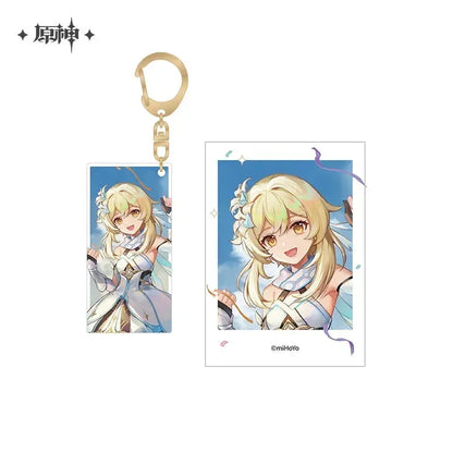 Genshin Impact FES 2023 Series Polaroid & Acrylic Keychain Set 1st Anniversary - Lumine ACG Go Anime www.acg-go.com Aether, Lumine, Nahida, Paimon, Pendant & Keychain, Venti, Zhongli