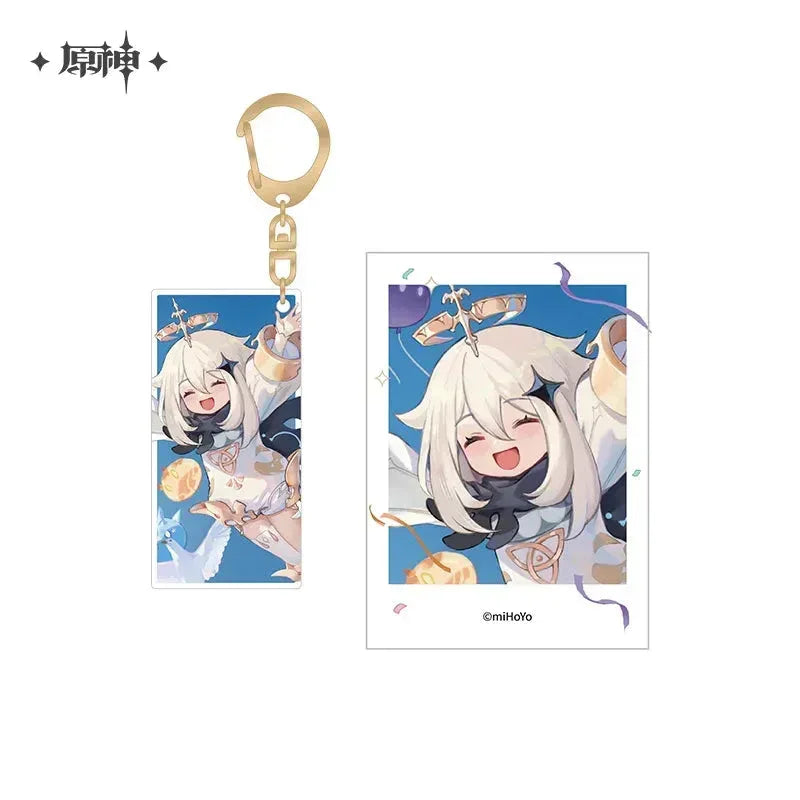 Genshin Impact FES 2023 Series Polaroid & Acrylic Keychain Set 1st Anniversary - Paimon ACG Go Anime www.acg-go.com Aether, Lumine, Nahida, Paimon, Pendant & Keychain, Venti, Zhongli
