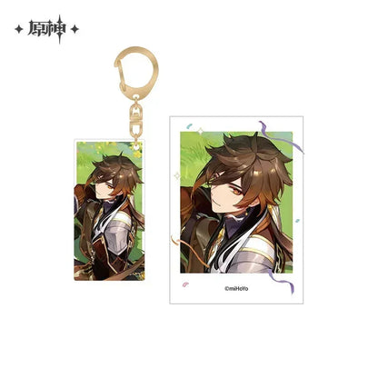 Genshin Impact FES 2023 Series Polaroid & Acrylic Keychain Set 2nd Anniversary - Zhongli ACG Go Anime www.acg-go.com Aether, Lumine, Nahida, Paimon, Pendant & Keychain, Venti, Zhongli