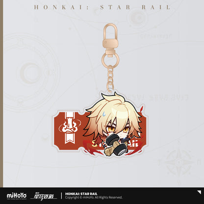 Pom-Pom Exhibition Series Acrylic Keychain