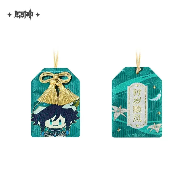 Genshin Impact Amulet Liyue Venti ACG Go Anime www.acg-go.com Albedo, Amulet, Art Decor, Barbara, Character Artwork, Eula, Ganyu, Keqing, Klee, Razor, Venti, Xiangling, Xiao, Xingqiu, Zhongli