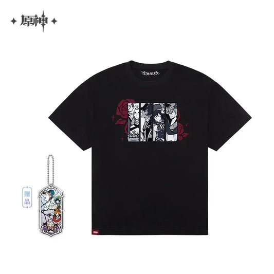 Genshin Impact April Fools Series T-shirt All / XS ACG Go Anime www.acg-go.com Apparel, Arataki Itto, Kaeya, T-shirt, Tartaglia, Theme Artwork, Venti