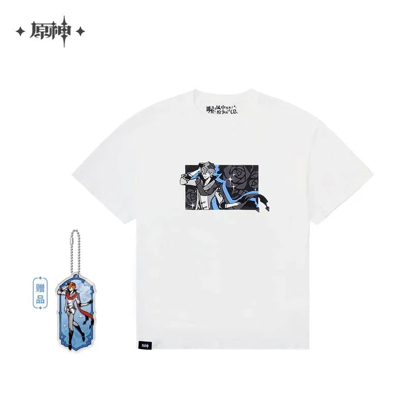 Genshin Impact April Fools Series T-shirt Tartaglia / XS ACG Go Anime www.acg-go.com Apparel, Arataki Itto, Kaeya, T-shirt, Tartaglia, Theme Artwork, Venti