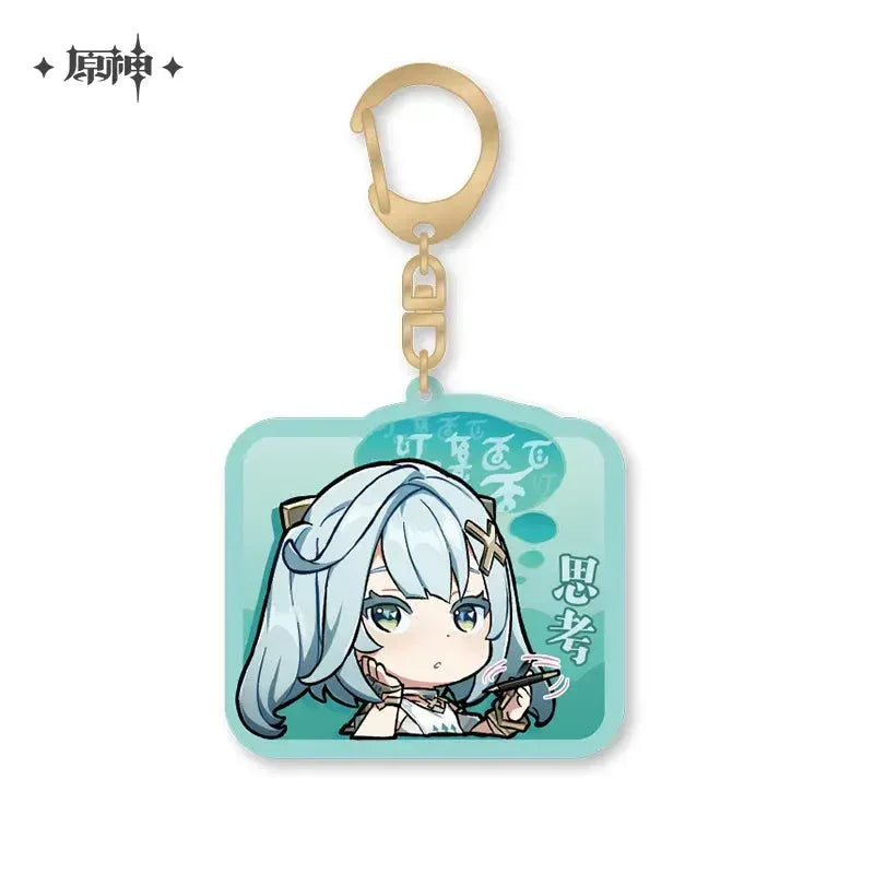 Genshin Impact Chibi Emojis Series Acrylic Keychain Sumeru Faruzan ACG Go Anime www.acg-go.com Alhaitham, Candace, Character Artwork, Collei, Cyno, Dehya, Dori, Faruzan, Kaveh, Layla, Nahida, Nilou, Pendant & Keychain, Sethos, Tighnari, Wanderer