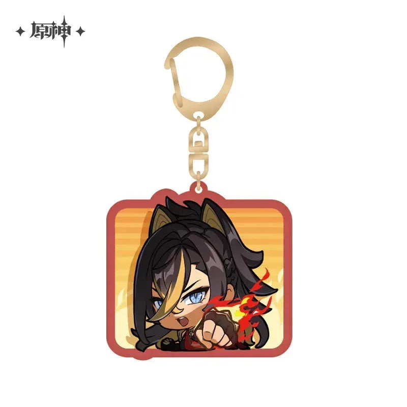 Genshin Impact Chibi Emojis Series Acrylic Keychain Sumeru Dehya ACG Go Anime www.acg-go.com Alhaitham, Candace, Character Artwork, Collei, Cyno, Dehya, Dori, Faruzan, Kaveh, Layla, Nahida, Nilou, Pendant & Keychain, Sethos, Tighnari, Wanderer