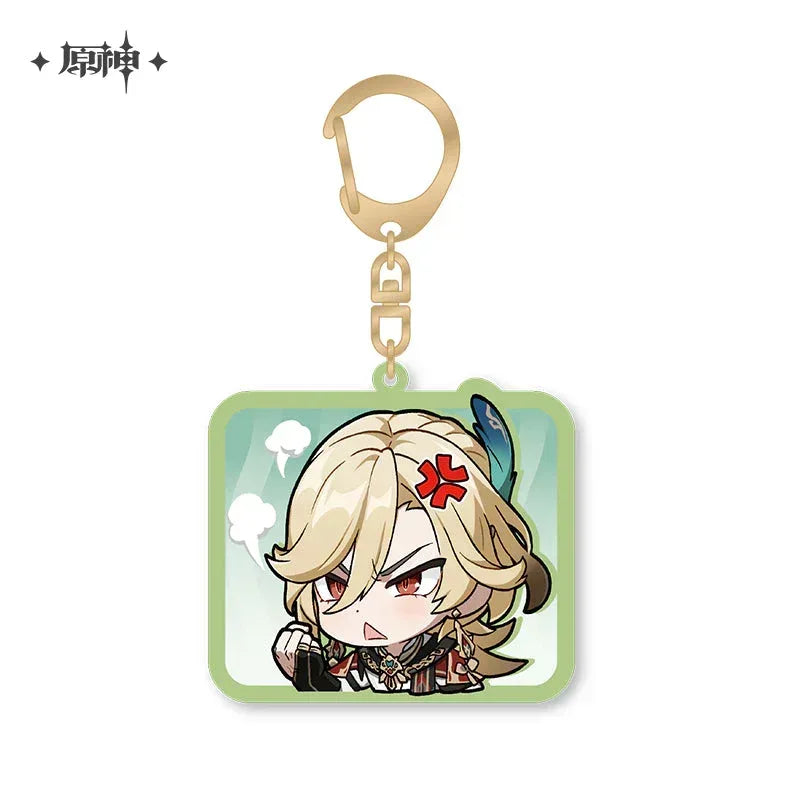 Genshin Impact Chibi Emojis Series Acrylic Keychain Sumeru Kaveh ACG Go Anime www.acg-go.com Alhaitham, Candace, Character Artwork, Collei, Cyno, Dehya, Dori, Faruzan, Kaveh, Layla, Nahida, Nilou, Pendant & Keychain, Sethos, Tighnari, Wanderer