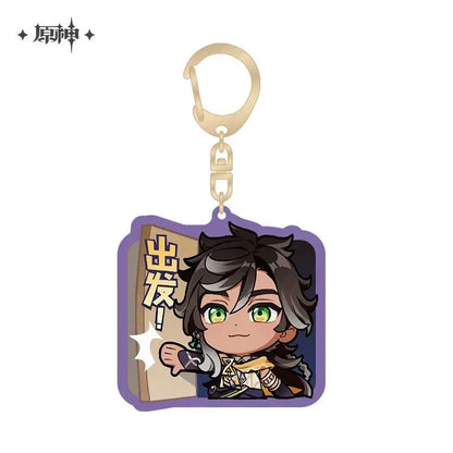 Genshin Impact Chibi Emojis Series Acrylic Keychain Sumeru Sethos ACG Go Anime www.acg-go.com Alhaitham, Candace, Character Artwork, Collei, Cyno, Dehya, Dori, Faruzan, Kaveh, Layla, Nahida, Nilou, Pendant & Keychain, Sethos, Tighnari, Wanderer