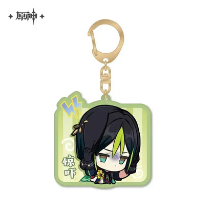 Genshin Impact Chibi Emojis Series Acrylic Keychain Sumeru Tighnari ACG Go Anime www.acg-go.com Alhaitham, Candace, Character Artwork, Collei, Cyno, Dehya, Dori, Faruzan, Kaveh, Layla, Nahida, Nilou, Pendant & Keychain, Sethos, Tighnari, Wanderer