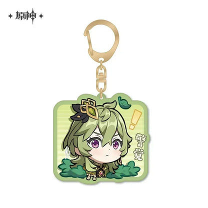 Genshin Impact Chibi Emojis Series Acrylic Keychain Sumeru Collei ACG Go Anime www.acg-go.com Alhaitham, Candace, Character Artwork, Collei, Cyno, Dehya, Dori, Faruzan, Kaveh, Layla, Nahida, Nilou, Pendant & Keychain, Sethos, Tighnari, Wanderer