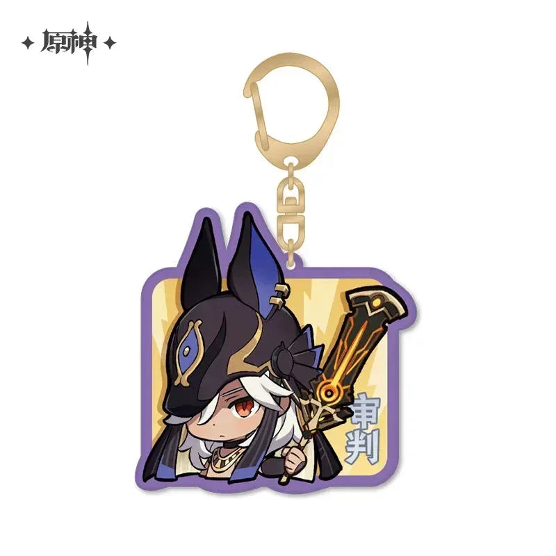 Genshin Impact Chibi Emojis Series Acrylic Keychain Sumeru Cyno ACG Go Anime www.acg-go.com Alhaitham, Candace, Character Artwork, Collei, Cyno, Dehya, Dori, Faruzan, Kaveh, Layla, Nahida, Nilou, Pendant & Keychain, Sethos, Tighnari, Wanderer