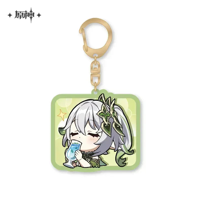Genshin Impact Chibi Emojis Series Acrylic Keychain Sumeru Nahida ACG Go Anime www.acg-go.com Alhaitham, Candace, Character Artwork, Collei, Cyno, Dehya, Dori, Faruzan, Kaveh, Layla, Nahida, Nilou, Pendant & Keychain, Sethos, Tighnari, Wanderer
