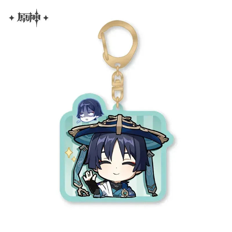 Genshin Impact Chibi Emojis Series Acrylic Keychain Sumeru Scaramouche / Wanderer ACG Go Anime www.acg-go.com Alhaitham, Candace, Character Artwork, Collei, Cyno, Dehya, Dori, Faruzan, Kaveh, Layla, Nahida, Nilou, Pendant & Keychain, Sethos, Tighnari, Wanderer