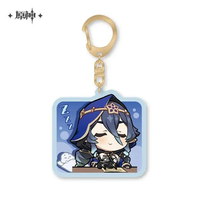 Genshin Impact Chibi Emojis Series Acrylic Keychain Sumeru Layla ACG Go Anime www.acg-go.com Alhaitham, Candace, Character Artwork, Collei, Cyno, Dehya, Dori, Faruzan, Kaveh, Layla, Nahida, Nilou, Pendant & Keychain, Sethos, Tighnari, Wanderer