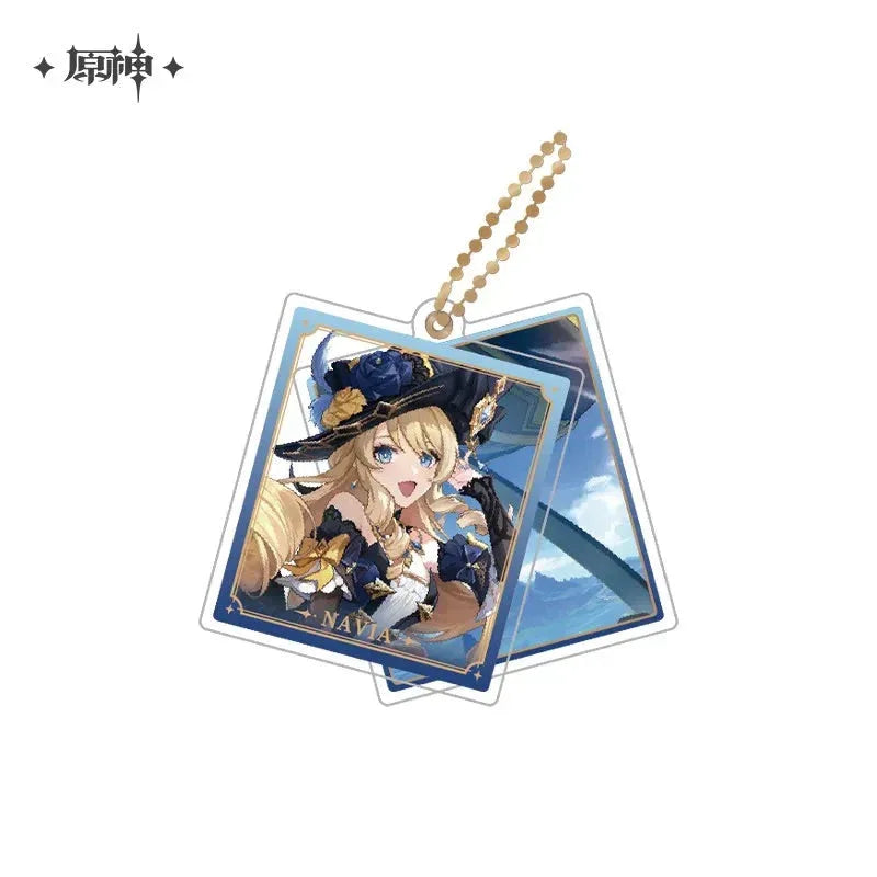 Event Artwork Series Acrylic Pendant Genshin Impact Navia ACG Go Anime