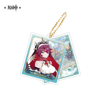 Event Artwork Series Acrylic Pendant Genshin Impact Rosaria ACG Go Anime