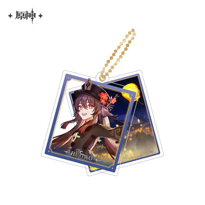 Event Artwork Series Acrylic Pendant Genshin Impact Hutao ACG Go Anime