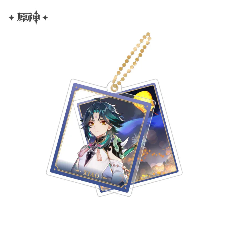 Event Artwork Series Acrylic Pendant Genshin Impact Xiao ACG Go Anime