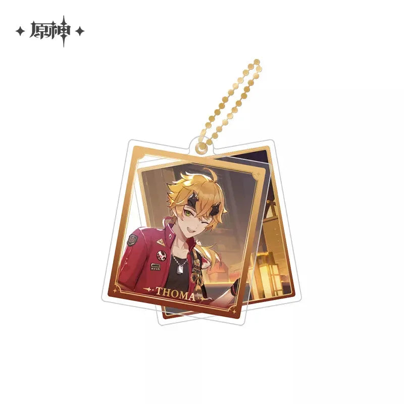 Event Artwork Series Acrylic Pendant Genshin Impact Thoma ACG Go Anime