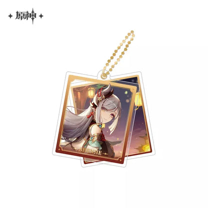 Event Artwork Series Acrylic Pendant Genshin Impact Shenhe ACG Go Anime