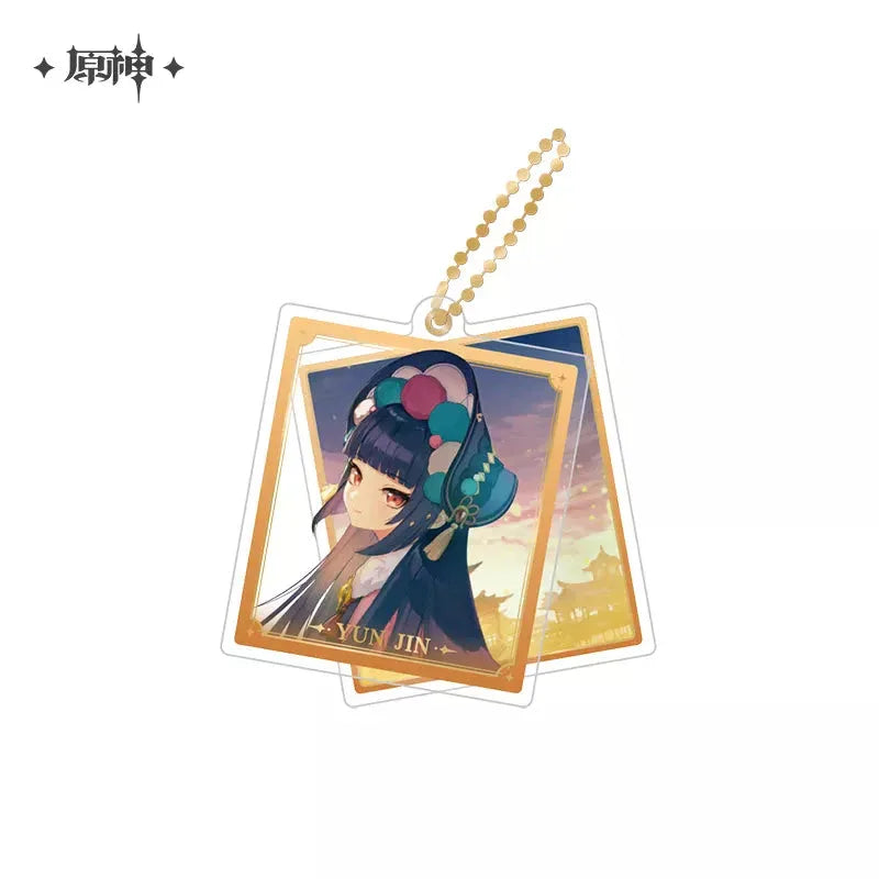 Event Artwork Series Acrylic Pendant Genshin Impact Yunjin ACG Go Anime