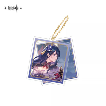 Event Artwork Series Acrylic Pendant Genshin Impact Raiden Shogun ACG Go Anime