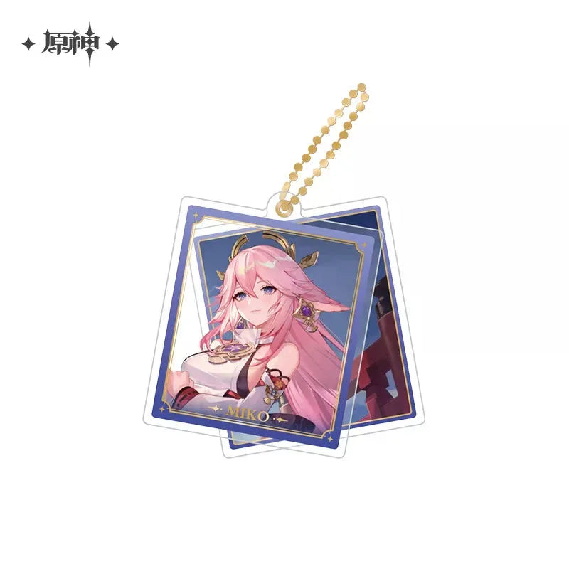 Event Artwork Series Acrylic Pendant Genshin Impact Yae Miko ACG Go Anime