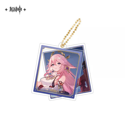 Event Artwork Series Acrylic Pendant Genshin Impact Yae Miko ACG Go Anime