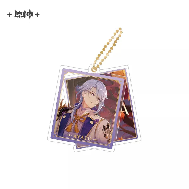 Event Artwork Series Acrylic Pendant Genshin Impact Kamisato Ayato ACG Go Anime
