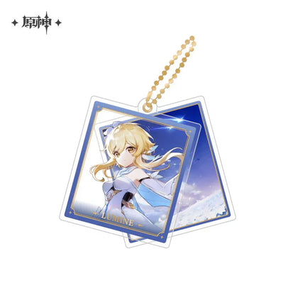 Event Artwork Series Acrylic Pendant Genshin Impact Lumine ACG Go Anime