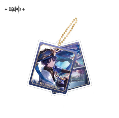 Event Artwork Series Acrylic Pendant Genshin Impact Wanderer ACG Go Anime
