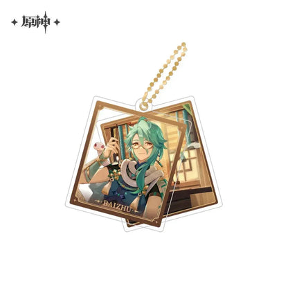 Event Artwork Series Acrylic Pendant Genshin Impact Baizhu ACG Go Anime