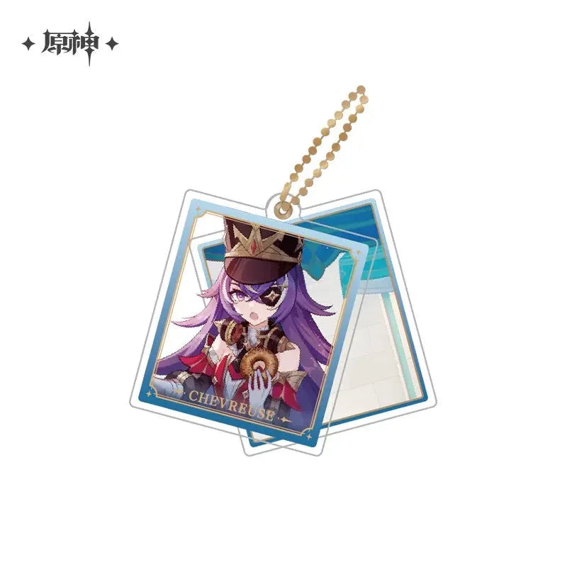 Event Artwork Series Acrylic Pendant Genshin Impact Chevreuse ACG Go Anime