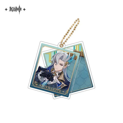 Event Artwork Series Acrylic Pendant Genshin Impact Neuvillette ACG Go Anime