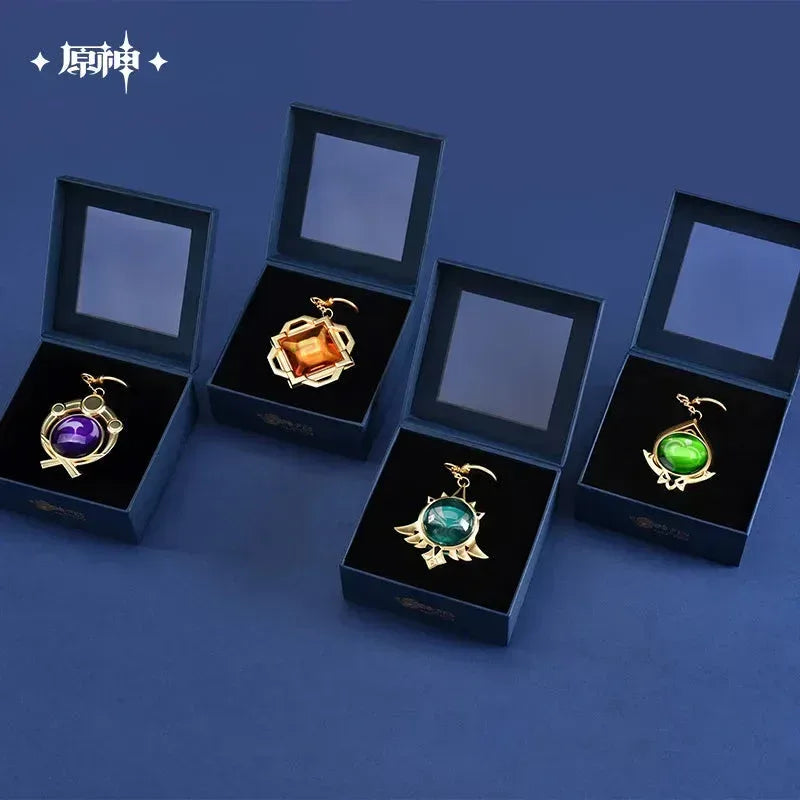 Genshin Impact FES 2023 Series Vision Keychain Liyue Anemo ACG Go Anime www.acg-go.com Anemo, Cryo, Dendro, ELectro, Geo, Hydro, Pendant & Keychain, Pyro, Vision